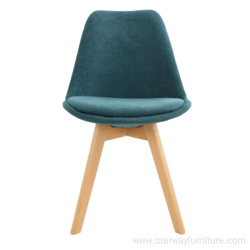 Wholesale cheap cushion seat beech leg dining chair